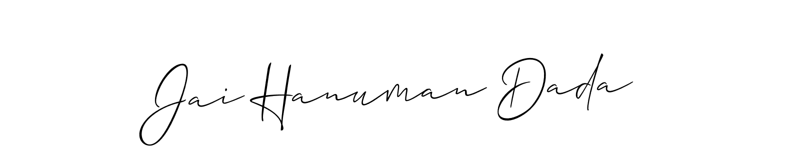 How to make Jai Hanuman Dada signature? Allison_Script is a professional autograph style. Create handwritten signature for Jai Hanuman Dada name. Jai Hanuman Dada signature style 2 images and pictures png