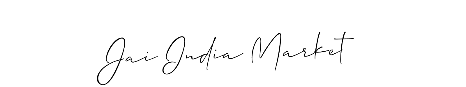 Check out images of Autograph of Jai India Market name. Actor Jai India Market Signature Style. Allison_Script is a professional sign style online. Jai India Market signature style 2 images and pictures png