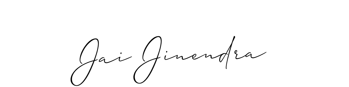 Jai Jinendra stylish signature style. Best Handwritten Sign (Allison_Script) for my name. Handwritten Signature Collection Ideas for my name Jai Jinendra. Jai Jinendra signature style 2 images and pictures png