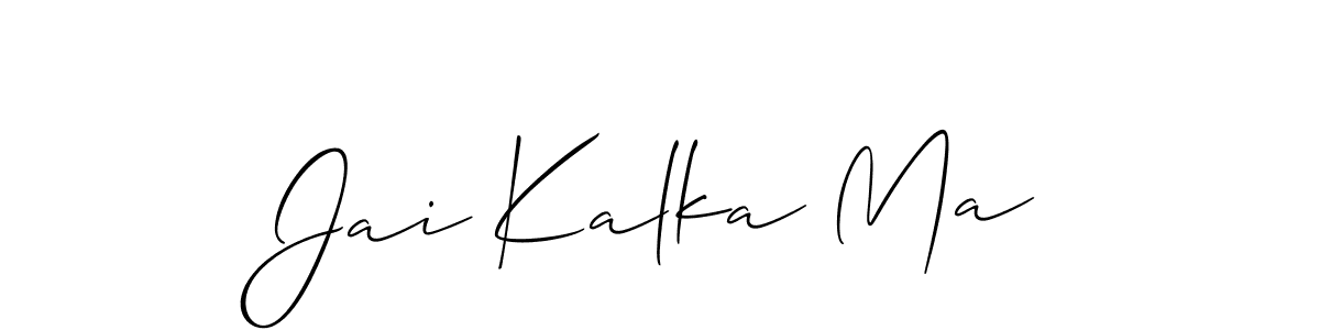 You can use this online signature creator to create a handwritten signature for the name Jai Kalka Ma. This is the best online autograph maker. Jai Kalka Ma signature style 2 images and pictures png