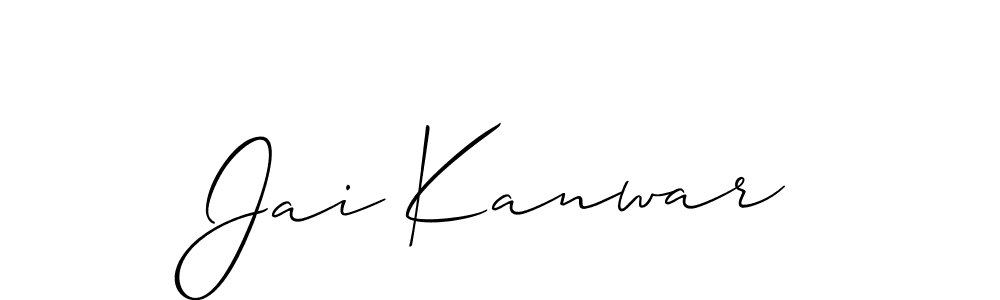 How to make Jai Kanwar signature? Allison_Script is a professional autograph style. Create handwritten signature for Jai Kanwar name. Jai Kanwar signature style 2 images and pictures png