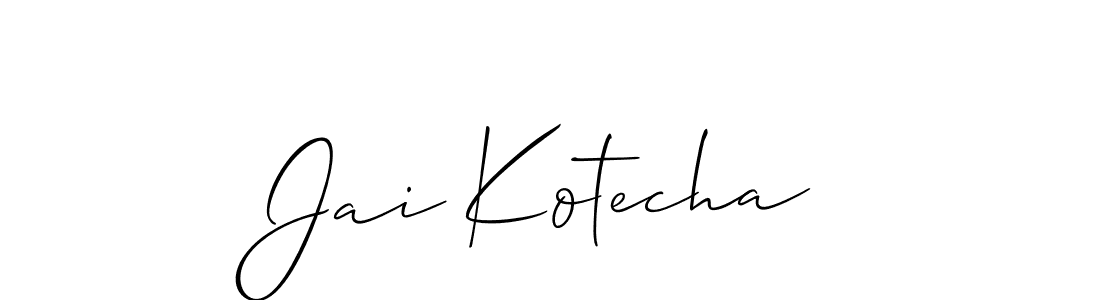 Once you've used our free online signature maker to create your best signature Allison_Script style, it's time to enjoy all of the benefits that Jai Kotecha name signing documents. Jai Kotecha signature style 2 images and pictures png