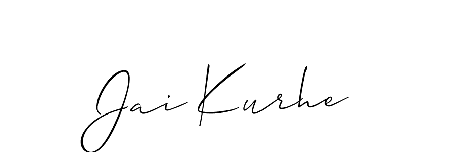 Make a beautiful signature design for name Jai Kurhe. With this signature (Allison_Script) style, you can create a handwritten signature for free. Jai Kurhe signature style 2 images and pictures png