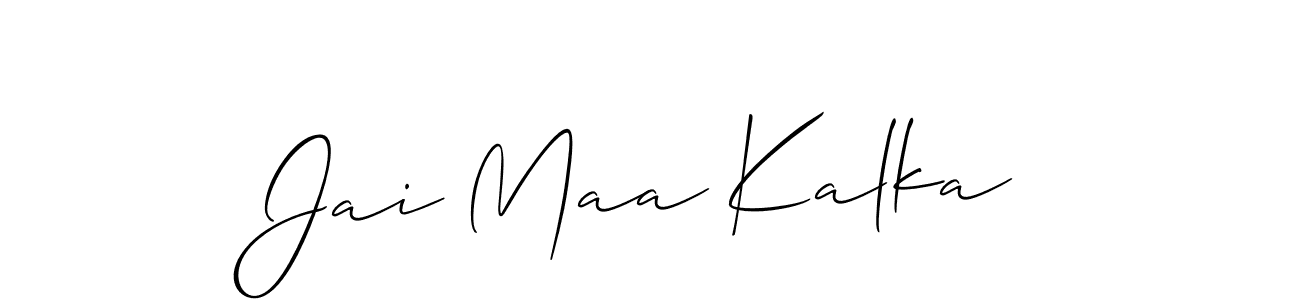 Best and Professional Signature Style for Jai Maa Kalka. Allison_Script Best Signature Style Collection. Jai Maa Kalka signature style 2 images and pictures png