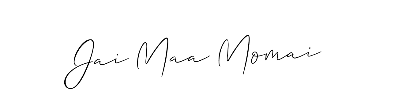How to Draw Jai Maa Momai signature style? Allison_Script is a latest design signature styles for name Jai Maa Momai. Jai Maa Momai signature style 2 images and pictures png