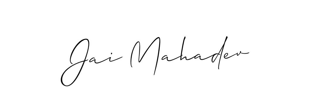 How to make Jai Mahadev name signature. Use Allison_Script style for creating short signs online. This is the latest handwritten sign. Jai Mahadev signature style 2 images and pictures png