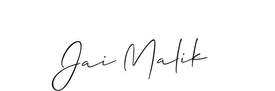 Also You can easily find your signature by using the search form. We will create Jai Malik name handwritten signature images for you free of cost using Allison_Script sign style. Jai Malik signature style 2 images and pictures png