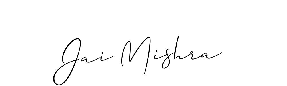 Design your own signature with our free online signature maker. With this signature software, you can create a handwritten (Allison_Script) signature for name Jai Mishra. Jai Mishra signature style 2 images and pictures png