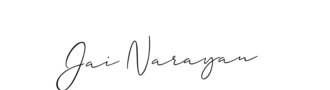 Also we have Jai Narayan name is the best signature style. Create professional handwritten signature collection using Allison_Script autograph style. Jai Narayan signature style 2 images and pictures png