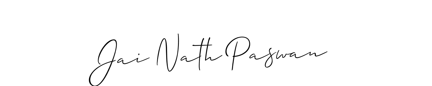 Jai Nath Paswan stylish signature style. Best Handwritten Sign (Allison_Script) for my name. Handwritten Signature Collection Ideas for my name Jai Nath Paswan. Jai Nath Paswan signature style 2 images and pictures png