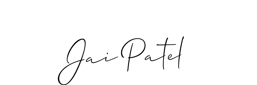 Jai Patel stylish signature style. Best Handwritten Sign (Allison_Script) for my name. Handwritten Signature Collection Ideas for my name Jai Patel. Jai Patel signature style 2 images and pictures png