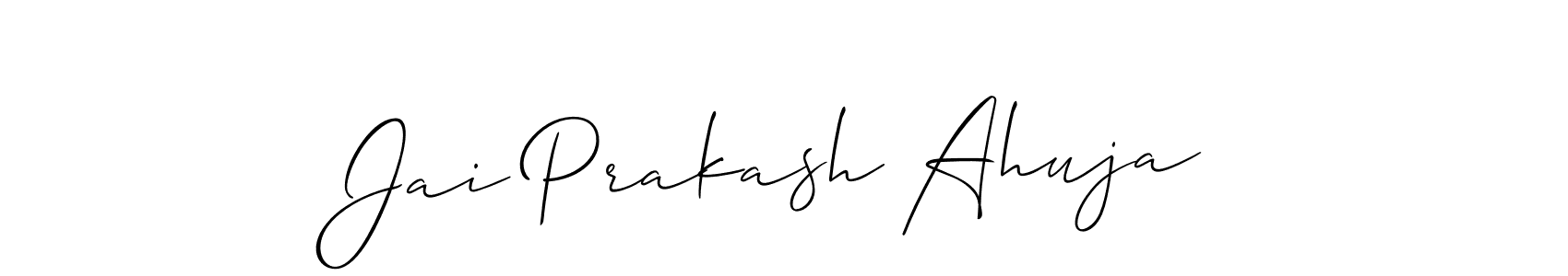 Once you've used our free online signature maker to create your best signature Allison_Script style, it's time to enjoy all of the benefits that Jai Prakash Ahuja name signing documents. Jai Prakash Ahuja signature style 2 images and pictures png