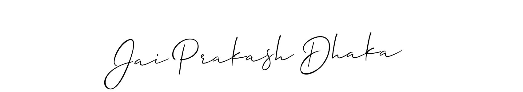 You can use this online signature creator to create a handwritten signature for the name Jai Prakash Dhaka. This is the best online autograph maker. Jai Prakash Dhaka signature style 2 images and pictures png