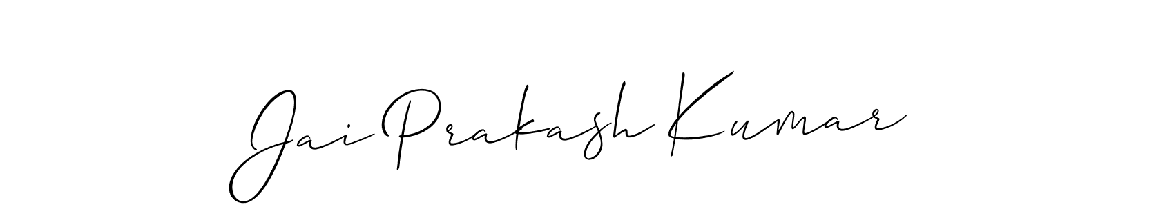 Make a beautiful signature design for name Jai Prakash Kumar. With this signature (Allison_Script) style, you can create a handwritten signature for free. Jai Prakash Kumar signature style 2 images and pictures png