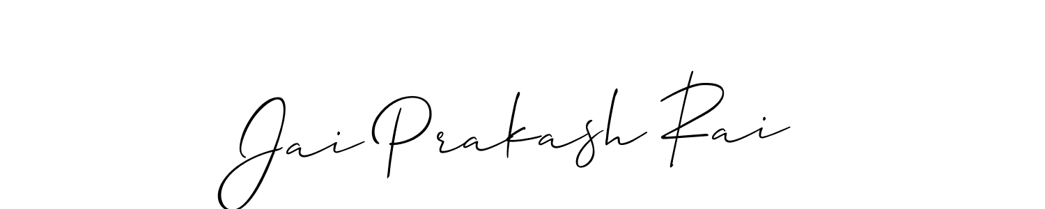 Design your own signature with our free online signature maker. With this signature software, you can create a handwritten (Allison_Script) signature for name Jai Prakash Rai. Jai Prakash Rai signature style 2 images and pictures png