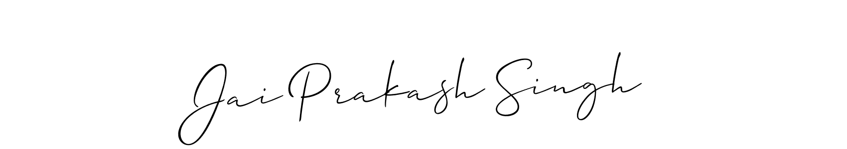 Also You can easily find your signature by using the search form. We will create Jai Prakash Singh name handwritten signature images for you free of cost using Allison_Script sign style. Jai Prakash Singh signature style 2 images and pictures png