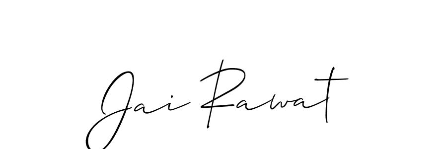 Also we have Jai Rawat name is the best signature style. Create professional handwritten signature collection using Allison_Script autograph style. Jai Rawat signature style 2 images and pictures png