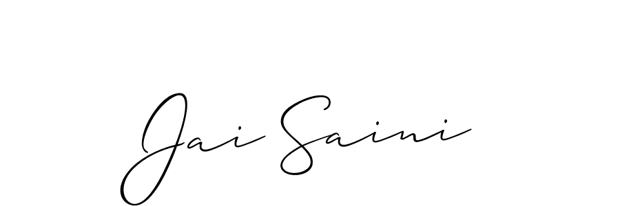 Once you've used our free online signature maker to create your best signature Allison_Script style, it's time to enjoy all of the benefits that Jai Saini name signing documents. Jai Saini signature style 2 images and pictures png