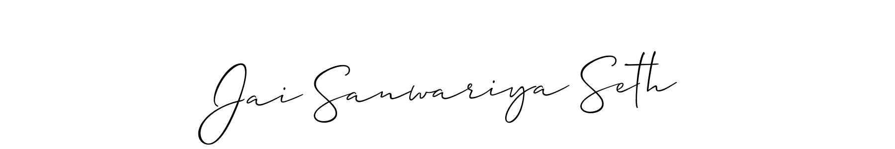 Best and Professional Signature Style for Jai Sanwariya Seth. Allison_Script Best Signature Style Collection. Jai Sanwariya Seth signature style 2 images and pictures png