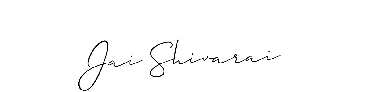 It looks lik you need a new signature style for name Jai Shivarai. Design unique handwritten (Allison_Script) signature with our free signature maker in just a few clicks. Jai Shivarai signature style 2 images and pictures png