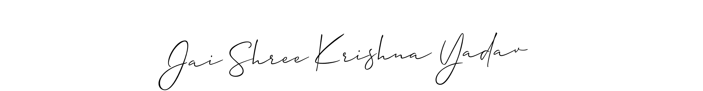 Make a beautiful signature design for name Jai Shree Krishna Yadav. Use this online signature maker to create a handwritten signature for free. Jai Shree Krishna Yadav signature style 2 images and pictures png