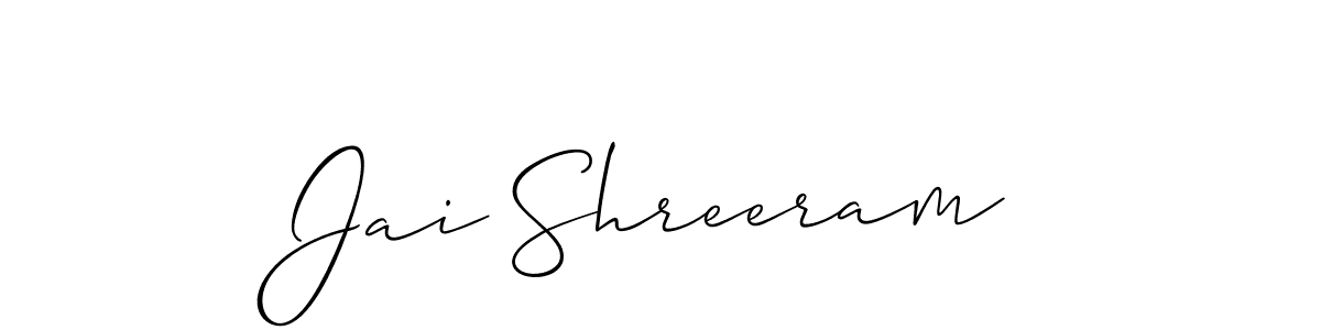 Best and Professional Signature Style for Jai Shreeram. Allison_Script Best Signature Style Collection. Jai Shreeram signature style 2 images and pictures png