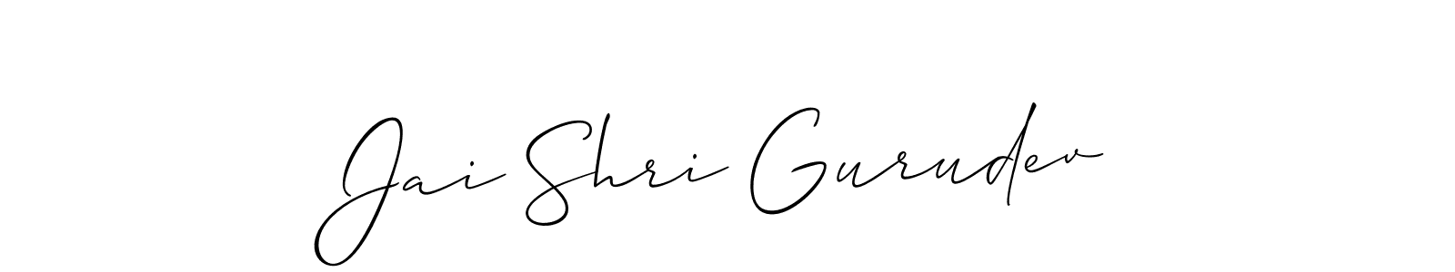 Best and Professional Signature Style for Jai Shri Gurudev. Allison_Script Best Signature Style Collection. Jai Shri Gurudev signature style 2 images and pictures png