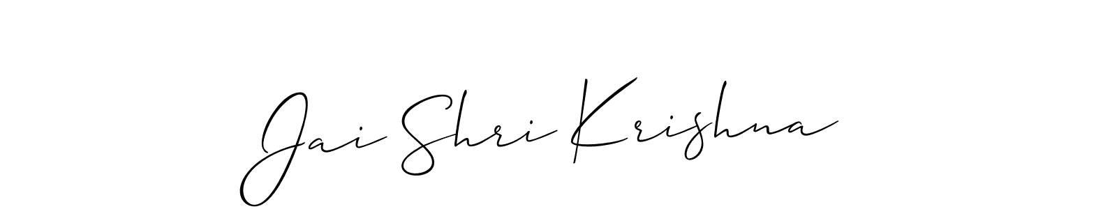 You should practise on your own different ways (Allison_Script) to write your name (Jai Shri Krishna) in signature. don't let someone else do it for you. Jai Shri Krishna signature style 2 images and pictures png