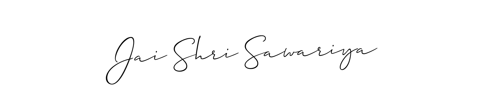 Check out images of Autograph of Jai Shri Sawariya name. Actor Jai Shri Sawariya Signature Style. Allison_Script is a professional sign style online. Jai Shri Sawariya signature style 2 images and pictures png