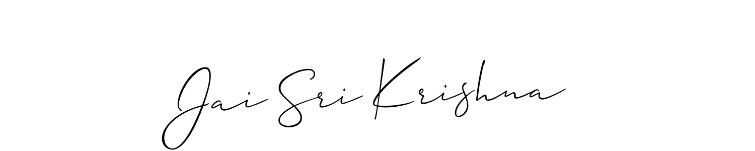 You should practise on your own different ways (Allison_Script) to write your name (Jai Sri Krishna) in signature. don't let someone else do it for you. Jai Sri Krishna signature style 2 images and pictures png