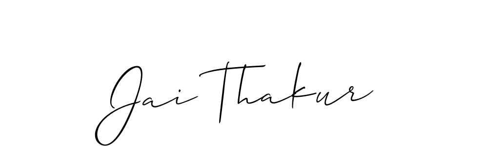 Also You can easily find your signature by using the search form. We will create Jai Thakur name handwritten signature images for you free of cost using Allison_Script sign style. Jai Thakur signature style 2 images and pictures png
