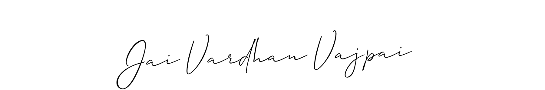 Check out images of Autograph of Jai Vardhan Vajpai name. Actor Jai Vardhan Vajpai Signature Style. Allison_Script is a professional sign style online. Jai Vardhan Vajpai signature style 2 images and pictures png