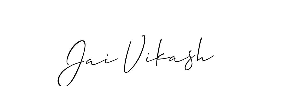 Similarly Allison_Script is the best handwritten signature design. Signature creator online .You can use it as an online autograph creator for name Jai Vikash. Jai Vikash signature style 2 images and pictures png