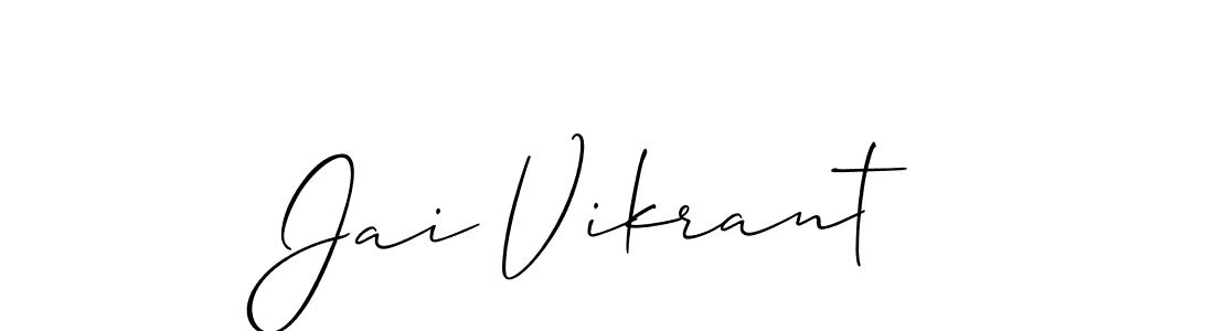 Jai Vikrant stylish signature style. Best Handwritten Sign (Allison_Script) for my name. Handwritten Signature Collection Ideas for my name Jai Vikrant. Jai Vikrant signature style 2 images and pictures png