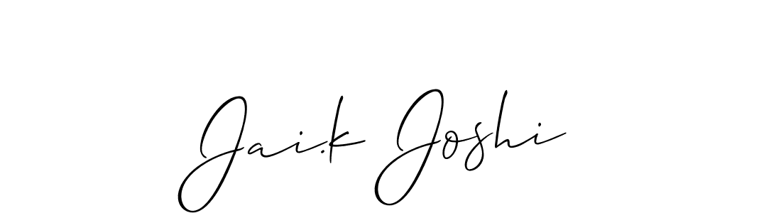 Also You can easily find your signature by using the search form. We will create Jai.k Joshi name handwritten signature images for you free of cost using Allison_Script sign style. Jai.k Joshi signature style 2 images and pictures png