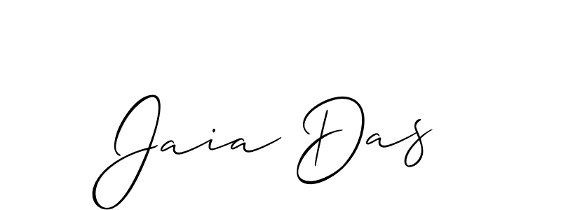Design your own signature with our free online signature maker. With this signature software, you can create a handwritten (Allison_Script) signature for name Jaia Das. Jaia Das signature style 2 images and pictures png