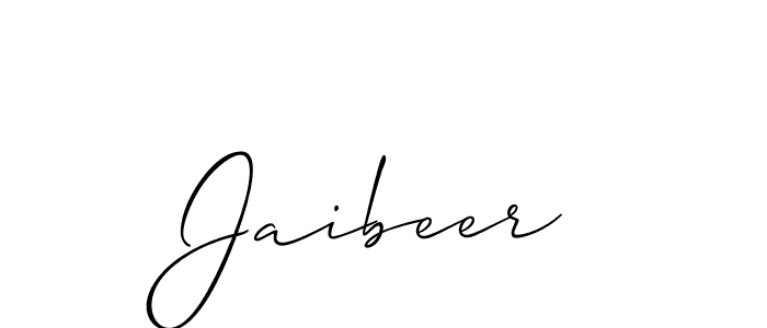 Allison_Script is a professional signature style that is perfect for those who want to add a touch of class to their signature. It is also a great choice for those who want to make their signature more unique. Get Jaibeer name to fancy signature for free. Jaibeer signature style 2 images and pictures png