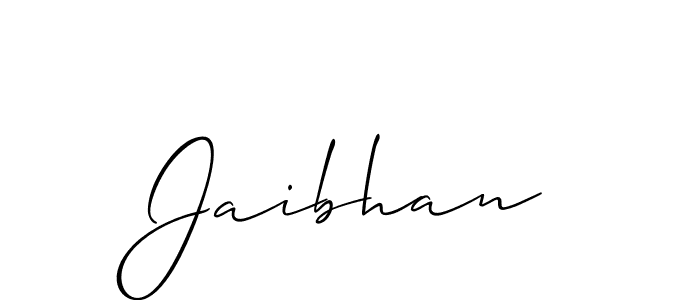 How to make Jaibhan signature? Allison_Script is a professional autograph style. Create handwritten signature for Jaibhan name. Jaibhan signature style 2 images and pictures png