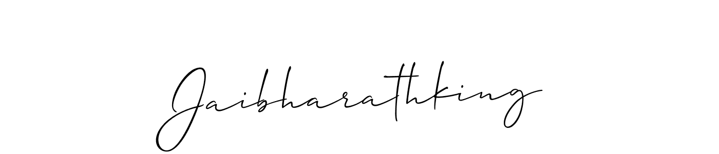 Use a signature maker to create a handwritten signature online. With this signature software, you can design (Allison_Script) your own signature for name Jaibharathking. Jaibharathking signature style 2 images and pictures png