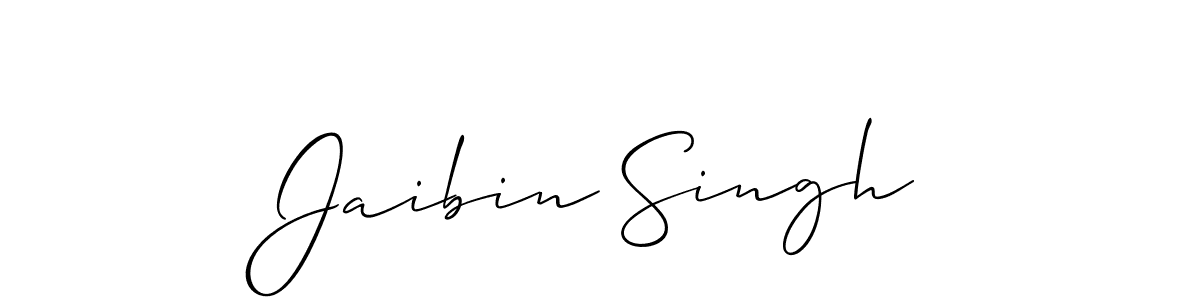 Allison_Script is a professional signature style that is perfect for those who want to add a touch of class to their signature. It is also a great choice for those who want to make their signature more unique. Get Jaibin Singh name to fancy signature for free. Jaibin Singh signature style 2 images and pictures png