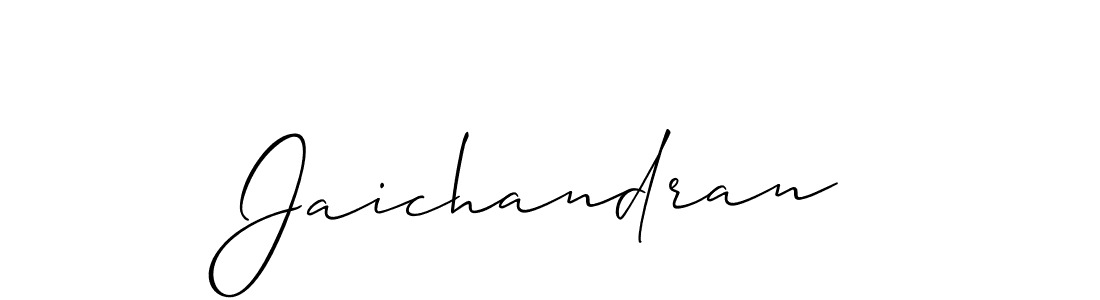 The best way (Allison_Script) to make a short signature is to pick only two or three words in your name. The name Jaichandran include a total of six letters. For converting this name. Jaichandran signature style 2 images and pictures png