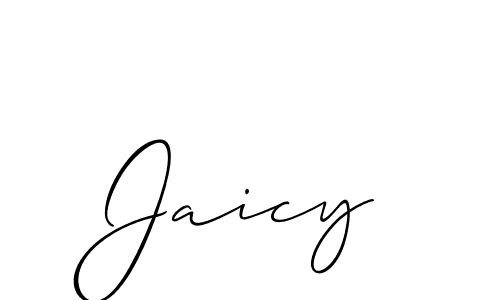 Best and Professional Signature Style for Jaicy. Allison_Script Best Signature Style Collection. Jaicy signature style 2 images and pictures png