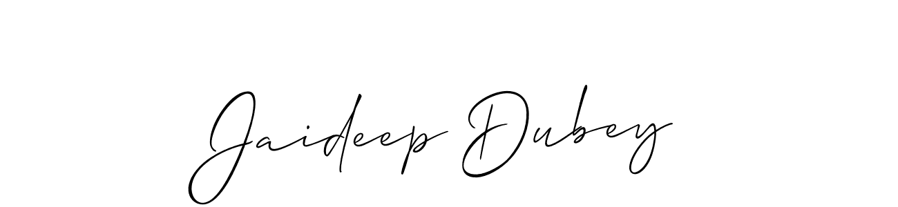It looks lik you need a new signature style for name Jaideep Dubey. Design unique handwritten (Allison_Script) signature with our free signature maker in just a few clicks. Jaideep Dubey signature style 2 images and pictures png