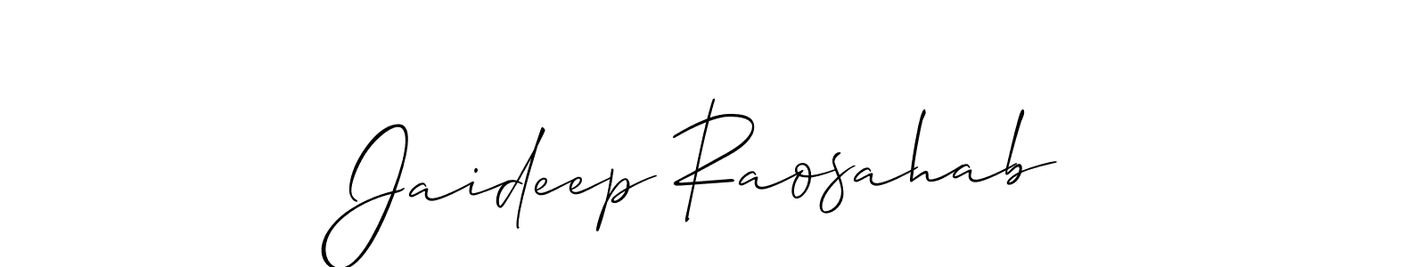 Also You can easily find your signature by using the search form. We will create Jaideep Raosahab name handwritten signature images for you free of cost using Allison_Script sign style. Jaideep Raosahab signature style 2 images and pictures png