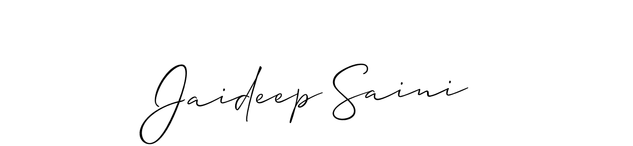 How to Draw Jaideep Saini signature style? Allison_Script is a latest design signature styles for name Jaideep Saini. Jaideep Saini signature style 2 images and pictures png