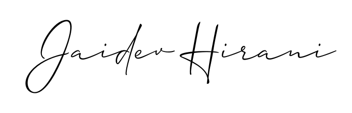 Upgrade your professional image with Jaidev Hirani signature created with Allison_Script font. Fast, free, and watermark-free download. Jaidev Hirani signature style 2 images and pictures png