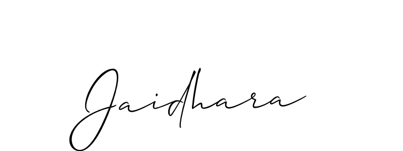 Once you've used our free online signature maker to create your best signature Allison_Script style, it's time to enjoy all of the benefits that Jaidhara name signing documents. Jaidhara signature style 2 images and pictures png