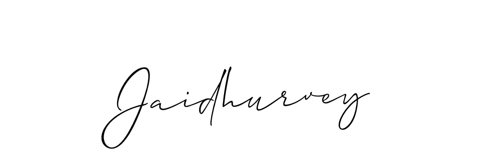 How to make Jaidhurvey signature? Allison_Script is a professional autograph style. Create handwritten signature for Jaidhurvey name. Jaidhurvey signature style 2 images and pictures png