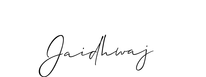 Create a beautiful signature design for name Jaidhwaj. With this signature (Allison_Script) fonts, you can make a handwritten signature for free. Jaidhwaj signature style 2 images and pictures png