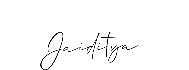 Similarly Allison_Script is the best handwritten signature design. Signature creator online .You can use it as an online autograph creator for name Jaiditya. Jaiditya signature style 2 images and pictures png